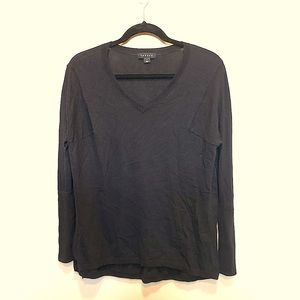 Trouble black v-neck sweater